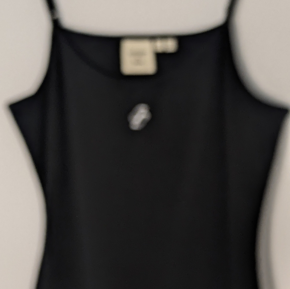 Superdry Code Essential Strappy Mini Slim Fit Tank Dress Bodycon Black Sz 10 EUC - Picture 3 of 16